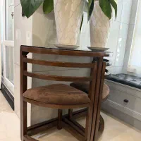 میز ناهارخوری کم جا نیم دایره