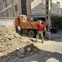حمل نخاله با کارگر،مصالح ساختمانی ماسه حمل بار