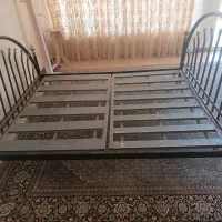 تخت فلزی دو نفره با کفی فلزی
