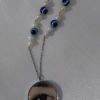 گردنبند و آویز رزینی با عکس و مو.فروشگاه زرسا رزین