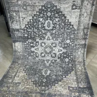 فرش مدرن فانتزی نقشه هریس وینتیج طوسی