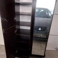 جا کفشی ام دی اف آینه دار و رخ آویز دار