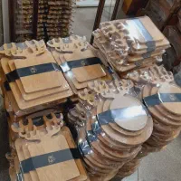 تخته سرو سه تایی بالوکس چوبی اک