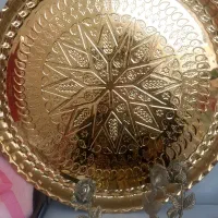 سینی طلایی استیل