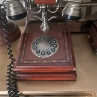 تلفن چوبی قدیمی آنتیک