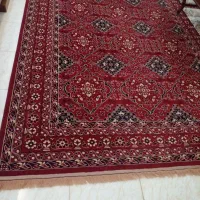 فرش ماشینی ۶متری فرهی زمینه لاکی