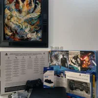 Ps4 اسلیم با دو دسته اکبند و پایه شارژ و بازی