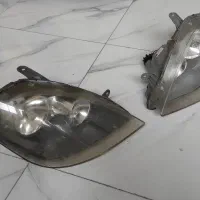 دو عدد چراغ جلو موتور دار تیبا و تیبا ۲