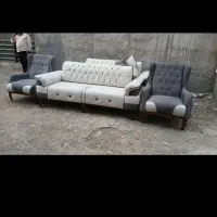 مبل  دورنگ  پارچه ترک