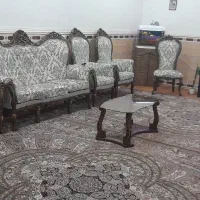 مبل ۱۱نفره سلطنتی چوب گردو میز نهار خوری چوب راش