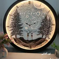 تابلو ماه ساعت دیواری آینه