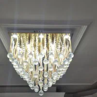 لوستر کریستالی%ریموت دار %بلوتوثی%فلش خور