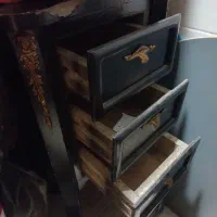 میز تلفن تمام چوب