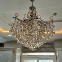 لوستر ۸ شاخه با کریستال