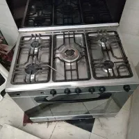 اجاق استیل گاز پنج شعله فردار پادیسان درحد نو