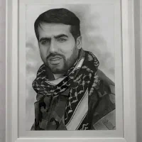 تابلو نقاشی سیاه قلم چهره رنگ روغن،فانتزی