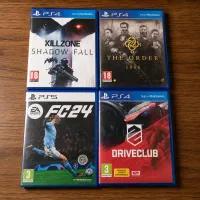 بازی order و killzone و  fc24 و driveclub