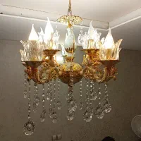 لوستر کریستالی سالم