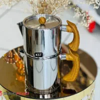 قوری کتری استیل کف چدن لعابی سماوری