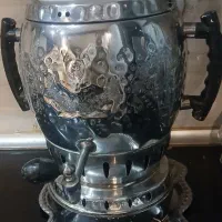 سماور گازی دو کاره باپیه فلزی باسینی