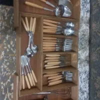 قاشق و چنگال چوبی