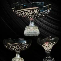 ست کریستال دولایه بنفش