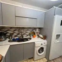 کابینت مات طوسی با سینگ