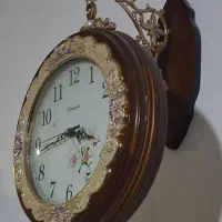 ساعت دیوار تمام چوب  دوبرساعت