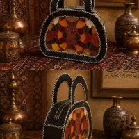 کیف تمام چرم چهل تیکه و مانتو زنونه