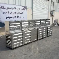 آبسردکن صنعتی استیل ۴ شیر تحت فشار (۳۰ گالن)
