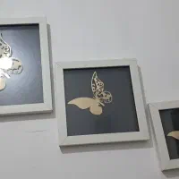 تابلو سه تیکه پروانه