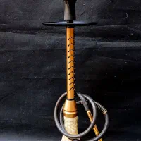 قلیان آکبند سوپاپ بدنه طلایی.