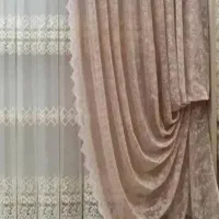 کناره پرده کالباسی رنگ دو تا چپ و راست