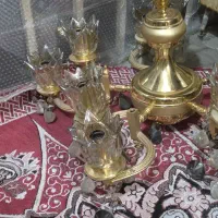 لوستر هشت شاخه طرح لاله دو عدد