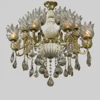 لوستر بیست لامپ سرامیکی در بازار عبدل اباد