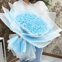آف ویژه دسته گل ربانی لاکچری پر حجم سوپر شاین