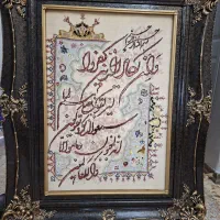 تابلوفرش نفیس دست باف گل ابریشم
