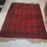 قالیچه و پشتی ترکمن دستبافت سالم