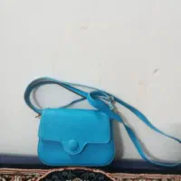 کیف دوشی آبی و کیف چرم