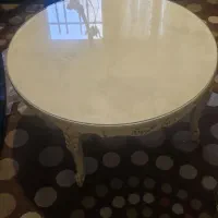 میز گرد جلو مبلی  چوب