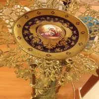 سینی بزرگ پایه داربرنز کنارسالنی