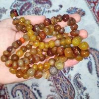 تسبیح 101 عددی سنگ عقیق وزن 250 گرم قدیمی