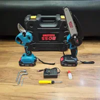 پک ۲قلو اره شارژی و قیچی شارژی باس اره برقی ۸۸ ولت