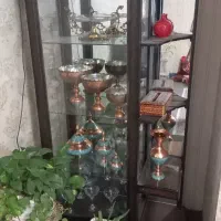 بوفه چوبی چراغدار