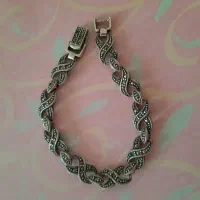 دستبند سیاه قلم نقره