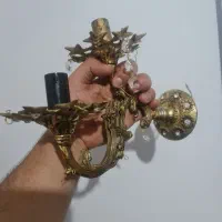 دیوارکوب دو شعله  برنز