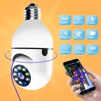 نصب در ۱ دقیقه/بدون سیمکشی/ دوربین لامپی DIY-Pro