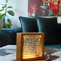 آباژور چوبی،چراغ خواب،آباژور رو میزی