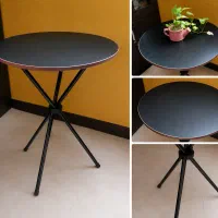 میز خاطره گرد و شیک ، پایه فلزی