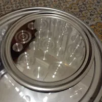 چهار عدد سینی استیل نو ه